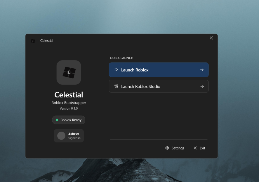 Celestial Bootstrapper UI